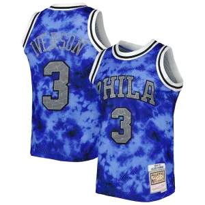 Allen Iverson Philadelphia 76ers 1996/97 Distingué Galaxy Swingman Jersey Royal