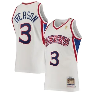 Allen Iverson Philadelphia 76ers 1996/97 Hardwood Classics Moderne Authentic Jersey White