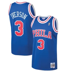 Allen Iverson Philadelphia Commémoratif 76ers 1996/97 Hardwood Classics Swingman Jersey Royal
