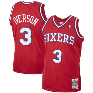 Allen Iverson Magnifique Philadelphia 76ers 2001/02 Hardwood Classics Swingman Jersey Red