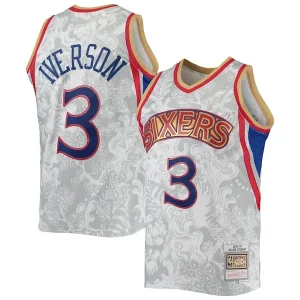 Allen Iverson Philadelphia Bold 76ers Hardwood Classics 1996/97 Lunar New Year Swingman Jersey White