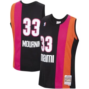 Alonzo Mourning Miami Heat 2005/2006 Hardwood Classics Swingman Stylish Jersey Black