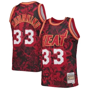 Alonzo Captivant Mourning Miami Heat Hardwood Classics 1996/97 Lunar New Year Swingman Jersey Red