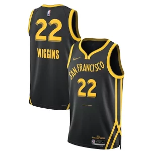 Andrew Wiggins Golden State Warriors Nike Unisex 2023/24 Swingman Jersey Black Luxueux City Edition