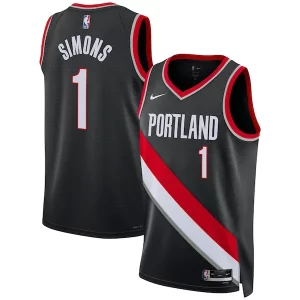 Anfernee Simons Portland Trail Blazers Nike Unisex Swingman Jersey Icon Edition Confortable Black