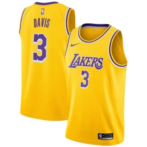 Anthony Davis Los Angeles Lakers Nike 2019/20 Swingman Jersey Gold Icon Edition Classique