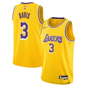 Anthony Davis Los Angeles Lakers Nike Vibrant Youth Swingman Jersey Icon Edition Gold