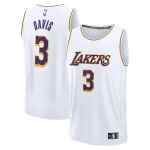 Anthony Davis Los Angeles Lakers Youth Fast Break Replica Player Jersey Association Unique Edition White