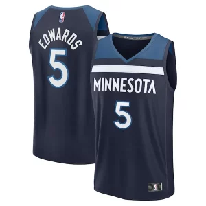 Anthony Edwards Minnesota Timberwolves Fast Break Replica Player Éclatant Jersey Icon Edition Navy