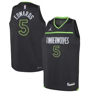 Anthony Edwards Minnesota Timberwolves Jordan Brand Youth Swingman Jersey Unique Statement Edition Black