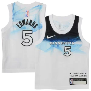 Anthony Edwards Minnesota Timberwolves Nike Toddler Sophistiqué 2024/25 Swingman Player Jersey City Edition White