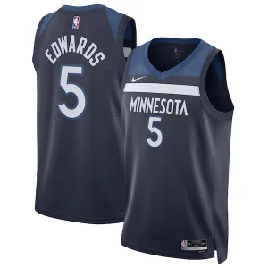 Anthony Edwards Confortable Minnesota Timberwolves Nike Unisex Swingman Jersey Icon Edition Navy