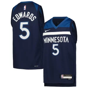 Anthony Edwards Minnesota Timberwolves Nike Youth Swingman Jersey Icon Edition Unique Navy