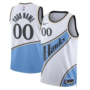 Atlanta Hawks Nike Unisex Refiné 2024/25 Custom Swingman Jersey City Edition White