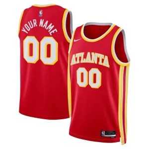 Atlanta Hawks Nike Unisex Swingman Custom Jersey Classique Red Icon Edition