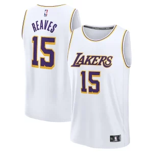 Austin Reaves Los Angeles Lakers Youth Fast Break Replica Player Jersey Exclusif Association Edition White
