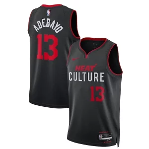 Bam Adebayo Miami Heat Nike Unisex 2023/24 Swingman Jersey Black City Superbe Edition