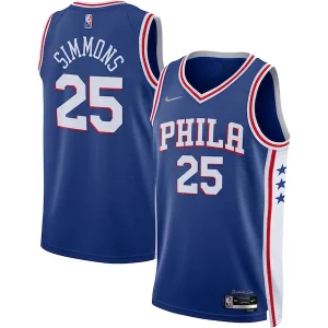 Ben Simmons Philadelphia 76ers Nike 2021/22 Diamond Swingman Gracieux Jersey Icon Edition Royal