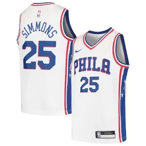Ben Simmons Philadelphia 76ers Nike Youth Bold Swingman Jersey White/Royal