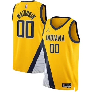 Bennedict Mathurin Indiana Luxueux Pacers Jordan Brand Unisex Swingman Jersey Statement Edition Gold