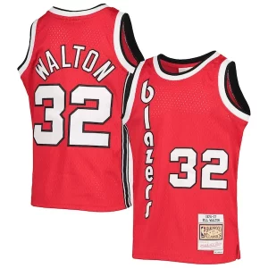 Bill Walton Portland Trail Blazers Youth Incontournable 1976/77 Hardwood Classics Swingman Jersey Black