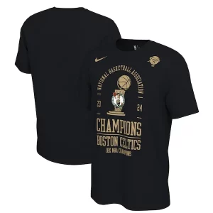 Boston Celtics Nike 18 Time NBA Finals Champions Locker Haut de gamme Room T Shirt Black