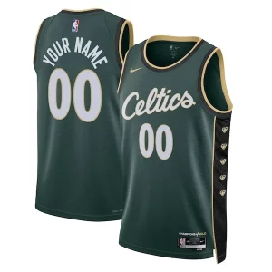 Boston Celtics Nike Unisex 2022/23 Swingman Custom Jersey Collectible City Edition Kelly Green