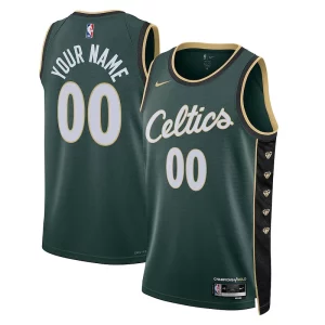 Boston Celtics Nike Unisex 2022/23 Swingman Bold Custom Jersey City Edition Kelly Green
