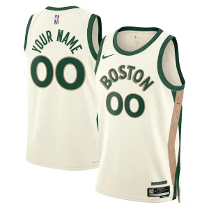Boston Celtics Nike Unisex 2023/24 Custom Magnifique Swingman Jersey White City Edition