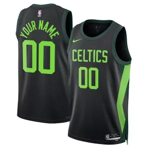 Boston Celtics Nike Unisex 2024/25 Custom Swingman Jersey City Edition Luxueux Black