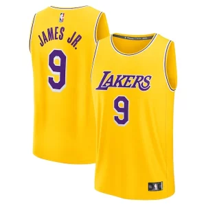 Bronny James Los Angeles Lakers 2024 NBA Draft Fast Break Player Jersey Authentique Icon Edition Gold