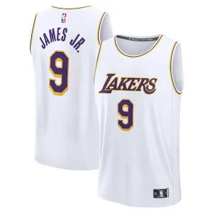 Bronny James Los Angeles Lakers Fast Break Replica Notable Player Jersey Association Edition White