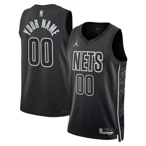 Brooklyn Nets Jordan Brand Unisex 2022/23 Swingman Custom Personalisable Jersey Statement Edition Black