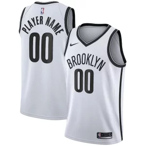 Brooklyn Collectible Nets Nike 2020/21 Swingman Custom Jersey Association Edition White