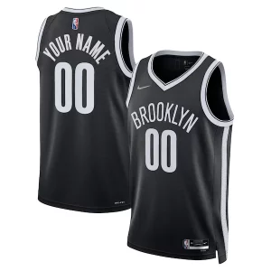 Brooklyn Nets Nike 2021/22 Diamond Swingman Captivant Custom Jersey Icon Edition Black