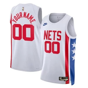 Brooklyn Nets Nike Unisex 2022/23 Moderne Custom Swingman Jersey Classic Edition White
