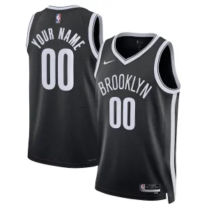 Brooklyn Nets Nike Unisex Swingman Custom Sophistiqué Jersey Black Icon Edition