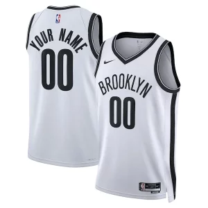 Brooklyn Nets Nike Unisex Swingman Custom Jersey White Association Edition Tendance