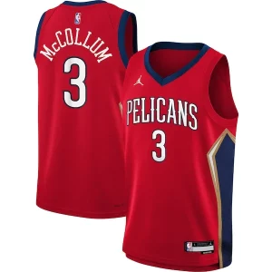 C.J. McCollum New Orleans Pelicans Jordan Brand Youth Swingman Jersey Statement Edition Red Confortable