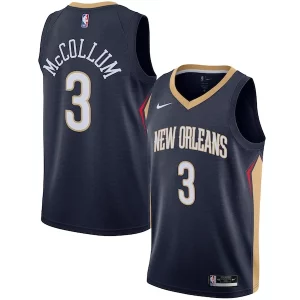 C.J. McCollum New Orleans Pelicans Commémoratif Nike Swingman Jersey Icon Edition Navy