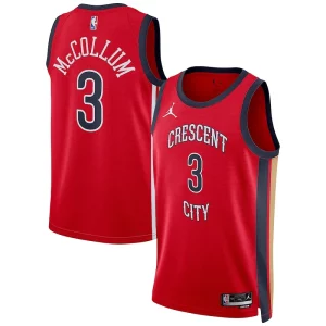 CJ McCollum New Orleans Pelicans Captivant Jordan Brand Unisex Swingman Jersey Statement Edition Red