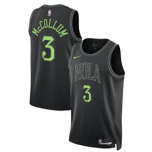 CJ McCollum New Orleans Pelicans Confortable Nike Unisex 2023/24 Swingman Jersey Black City Edition