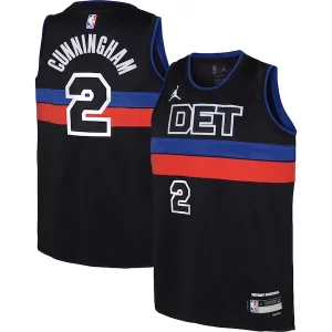 Cade Cunningham Detroit Pistons Jordan Stylish Brand Youth Swingman Jersey Statement Edition Black