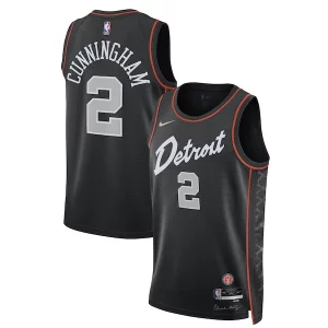 Cade Cunningham Detroit Pistons Nike Unisex 2023/24 Swingman Jersey Black Superbe City Edition