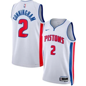 Cade Cunningham Luxueux Detroit Pistons Nike Unisex Swingman Jersey Association Edition White/Blue