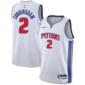 Cade Cunningham Detroit Dashing Pistons Nike Youth Swingman Jersey Association Edition White
