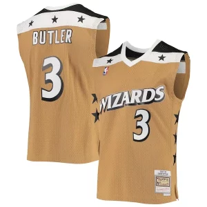 Caron Butler Washington Wizards 2001/02 Hardwood Classics Bold Swingman Jersey Gold