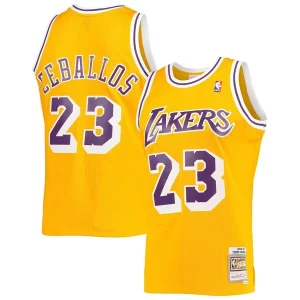 Cedric Ceballos Los Splendide Angeles Lakers 1994/95 Hardwood Classics Swingman Jersey Gold