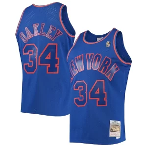 Charles Oakley New York Knicks 1996/97 Hardwood Classics Swingman Jersey Blue Bold