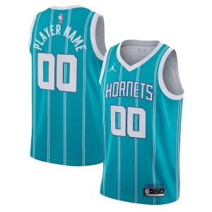 Charlotte Hornets Jordan Brand 2020/21 Swingman Custom Jersey Icon Edition Commémoratif Teal